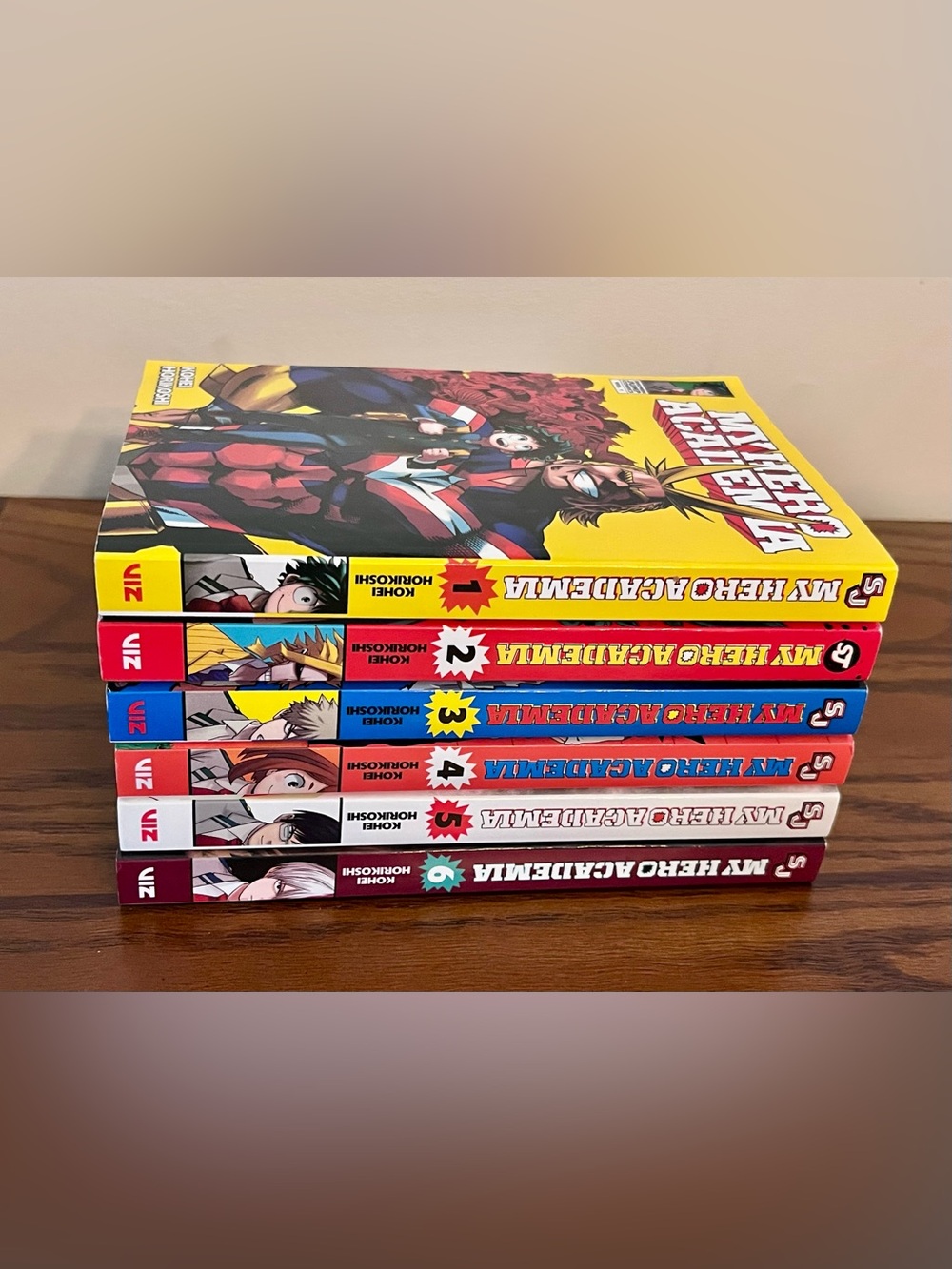My Hero Academia Manga Volumes 1-6 - Colorful Spine Set